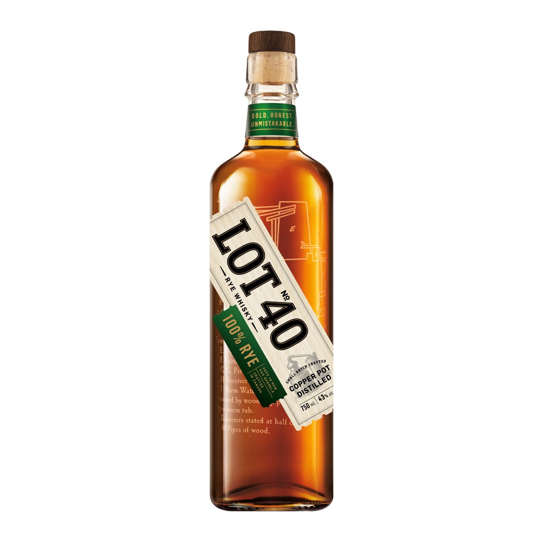 Lot No. 40 Rye Whisky 70cl
