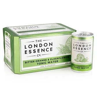 London Essence Bitter Orange & Elderflower Tonic Water Cans 6 x 150ml thumbnail