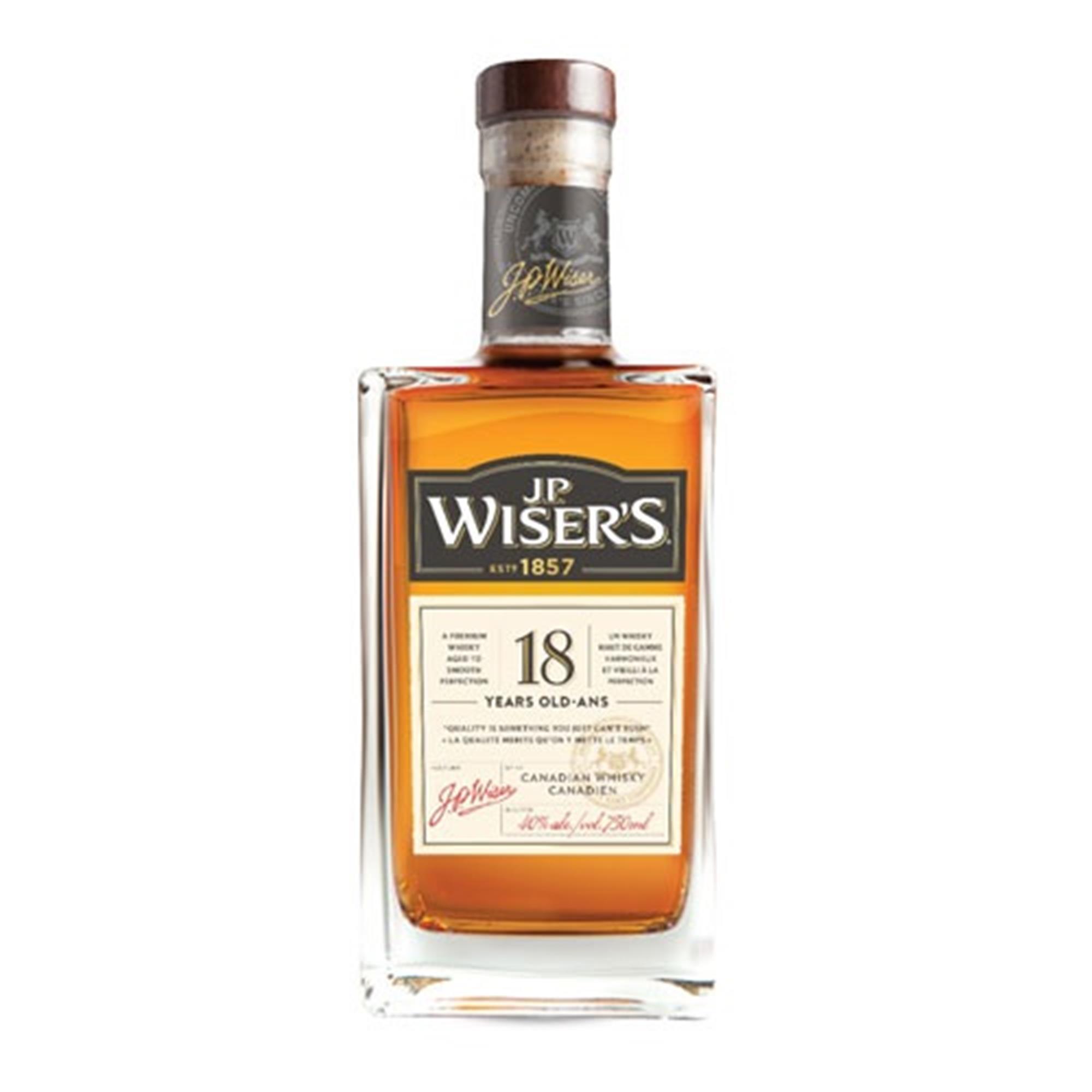 JP Wisers 18 Year Old Blended Whisky 70cl